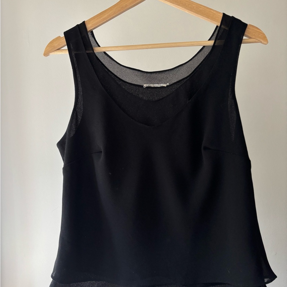 Vintage Sleeveless Layered Tank Top - Women's